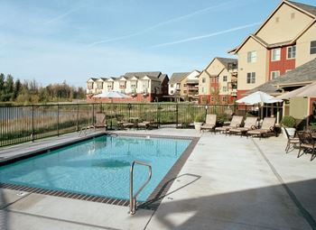 Lakeside pool and spa